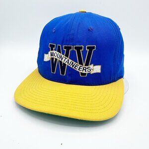Vintage West Virginia Mountaineers Embroidered Hat SnapBack 90s Made in USA